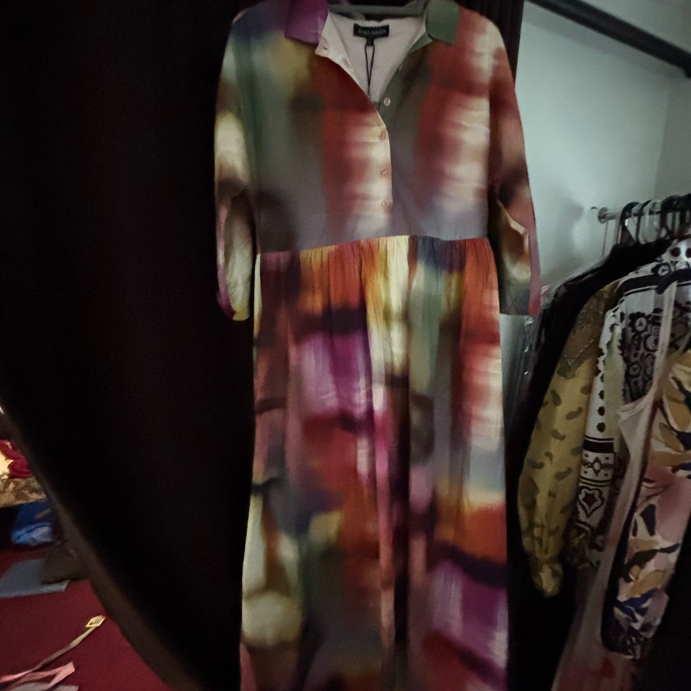 Multicolor Abstract Women's Dress